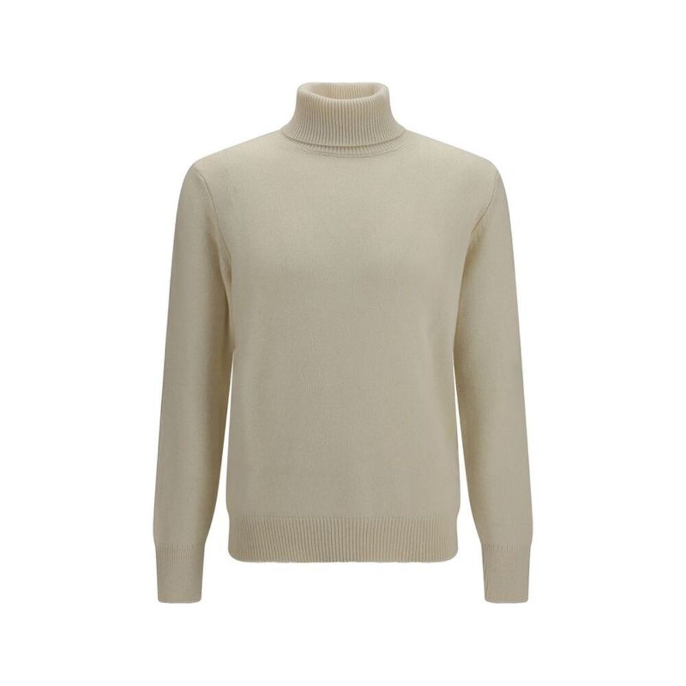 Aragona Cashmere White Cashmere Men's Sweater